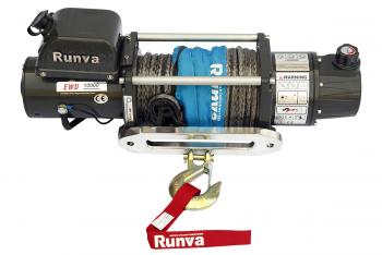 62 999 р. Лебёдка электрическая двухскоростная 12V Runva 10000 lbs 4500 кг (синтетический трос) RUNVA ewd10000usr  с доставкой в г. Белгород. Увеличить фотографию 4