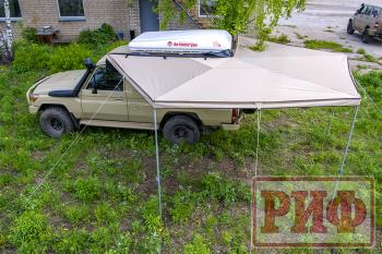 28 320 р. Маркиза автомобильная РИФ веерная 2,5х2,5 м (левая) РИФ rifavf062525601  с доставкой в г. Белгород. Увеличить фотографию 1