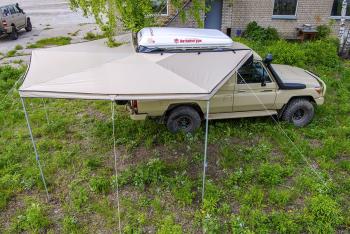 28 320 р. Маркиза автомобильная РИФ веерная 2,5х2,5 м (правая) РИФ rifavf062525602  с доставкой в г. Белгород. Увеличить фотографию 1