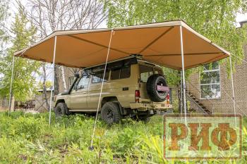 33 649 р. Маркиза автомобильная РИФ комбинированная (прямоугольная с веерной частью) 2,5 х2.5 м (левая) РИФ rifavf072525601  с доставкой в г. Белгород. Увеличить фотографию 15