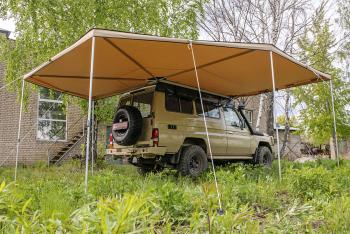 33 649 р. Маркиза автомобильная РИФ комбинированная (прямоугольная с веерной частью) 2,5х2,5 м (правая) РИФ rifavf072525602  с доставкой в г. Белгород. Увеличить фотографию 12