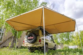 33 649 р. Маркиза автомобильная РИФ комбинированная (прямоугольная с веерной частью) 2,5х2,5 м (правая) РИФ rifavf072525602  с доставкой в г. Белгород. Увеличить фотографию 4