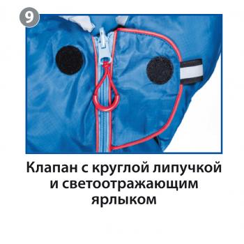 5 349 р. Мешок спальный BTrace Mega (Левый,СерыйСиний), (ТК: -5C) BTrace s0565  с доставкой в г. Белгород. Увеличить фотографию 15