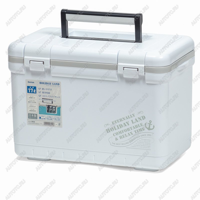 8 699 р. Термобокс SHINWA Holiday Land Cooler 17H белый SHINWA hlc-17h-w  с доставкой в г. Белгород