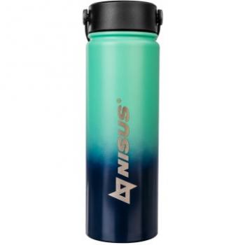 1 269 р. Термобутылка NISUS 530ML три крышки (синийбирюзовый) HELIOS n.tb-022-tb  с доставкой в г. Белгород. Увеличить фотографию 2