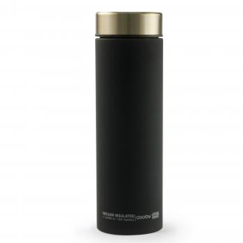 2 889 р. Термокружка (термос) LE BATON, 500 мл, черныйзолото ASOBU lb17.12-gold  с доставкой в г. Белгород. Увеличить фотографию 1