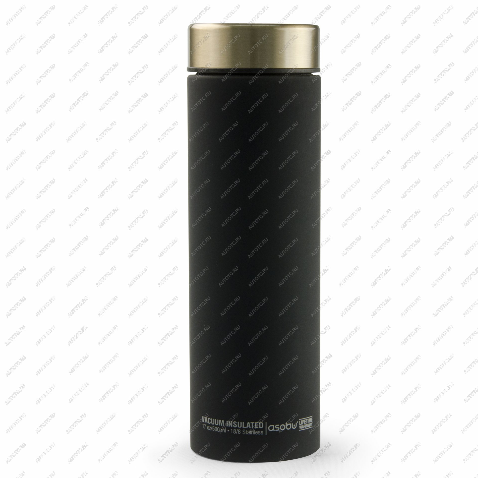 2 889 р. Термокружка (термос) LE BATON, 500 мл, черныйзолото ASOBU lb17.12-gold  с доставкой в г. Белгород