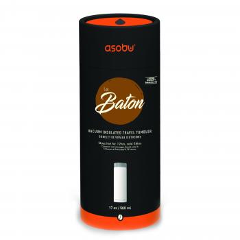 2 889 р. Термокружка (термос) LE BATON, 500 мл, черныйзолото ASOBU lb17.12-gold  с доставкой в г. Белгород. Увеличить фотографию 9