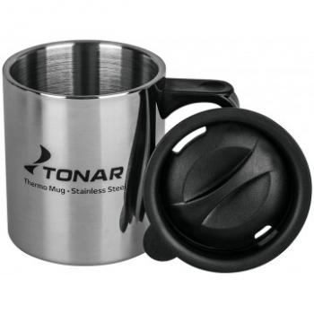 489 р. Термокружка ТОНАР 350ML с пластиковой крышкой ТОНАР t.tk-047-350  с доставкой в г. Белгород. Увеличить фотографию 2