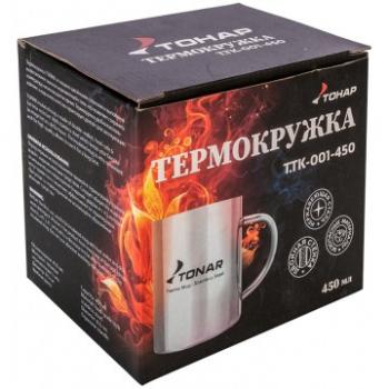 699 р. Термокружка ТОНАР 450 мл. металлическая ТОНАР t.tk-001-450  с доставкой в г. Белгород. Увеличить фотографию 4