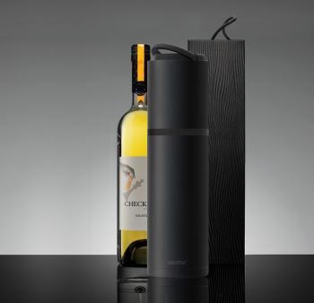 6 799 р. Термофутляр для вина VIN BLANC, черный ASOBU vpb1.06-black  с доставкой в г. Белгород. Увеличить фотографию 6