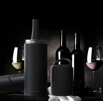 6 799 р. Термофутляр для вина VIN BLANC, черный ASOBU vpb1.06-black  с доставкой в г. Белгород. Увеличить фотографию 5