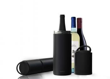 6 799 р. Термофутляр для вина VIN BLANC, черный ASOBU vpb1.06-black  с доставкой в г. Белгород. Увеличить фотографию 4
