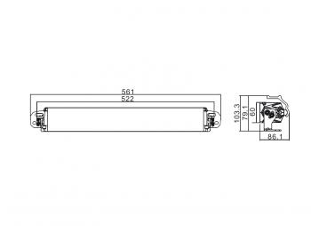 11 999 р. Фара дальнего света РИФ 150W LED РИФ sm-171-150a  с доставкой в г. Белгород. Увеличить фотографию 2