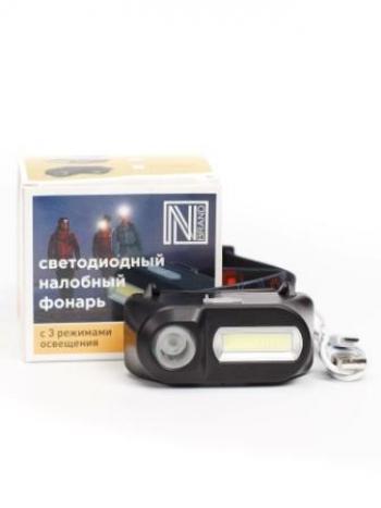 599 р. Фонарь налобный аккумуляторный NNBrand матричный светодиод ДВ-NNBrand nnbl-1804  с доставкой в г. Белгород. Увеличить фотографию 3