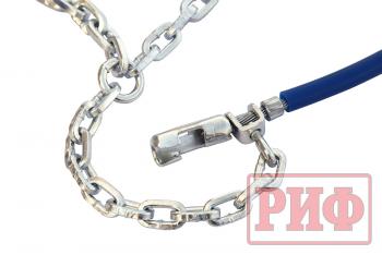 10 049 р. Цепи противоскольжения РИФ 4х4 "соты" 16 мм, 25570R18, 25575R17, 26575R16, 26555R19, 26565R18, 26570R17, 27560R18, 27570R16, 32x11,5R15 (к-т 2 шт.) РИФ rif18-0-0000267  с доставкой в г. Белгород. Увеличить фотографию 11
