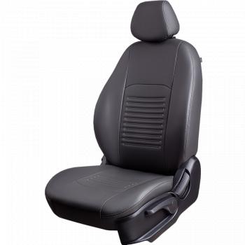 6 799 р. Чехлы для сидений (РЗС60/4, Экокожа Илана+Орегон) ТУРИН Lord Auto Ford Focus 3 седан рестайлинг (2014-2019) (серый)  с доставкой в г. Белгород. Увеличить фотографию 2