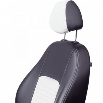 6 799 р. Комплект чехлов для сидений (РЗС 60/40 2П Илана+Орегон) ТУРИН СТ Lord Autofashion Opel Astra H универсал (2004-2007) (черный, вставка белая, строчка белая)  с доставкой в г. Белгород. Увеличить фотографию 5