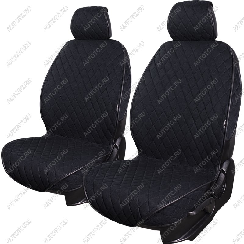 3 299 р. Накидка на сиденье (2 места Софа) ФЕНИКС ст РОМБ Lord Autofashion SOUEAST S07 1 (2024-2025) (черный, строчка черная)  с доставкой в г. Белгород