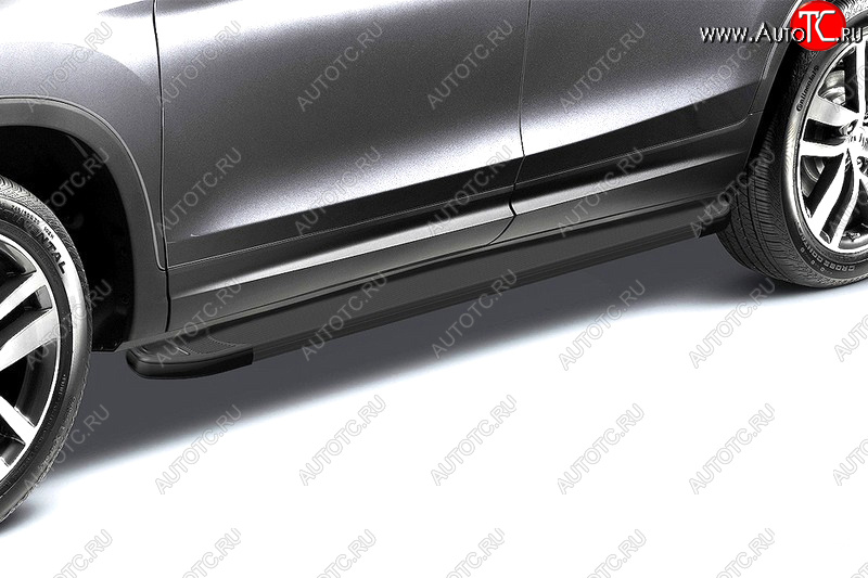 19 199 р. Комплект алюминиевых порогов Arbori Optima Black длина 1700мм без крепежа Arbori alobdl1700  с доставкой в г. Белгород