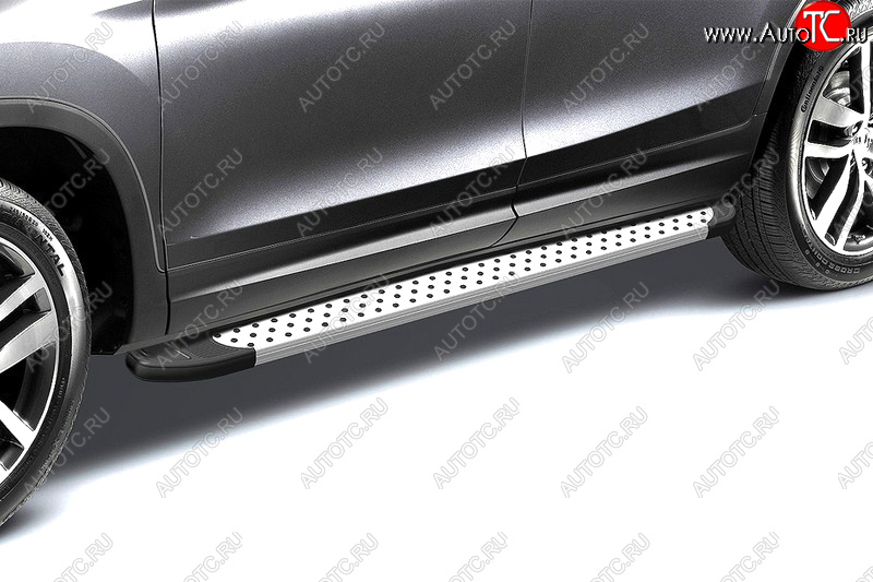 28 599 р. Комплект алюминиевых порогов Arbori Standart Silver 2000 для VOLKSWAGEN Amarok 2010-2015  Фольксваген Амарок Arbori afzdaalvwam1305  с доставкой в г. Белгород