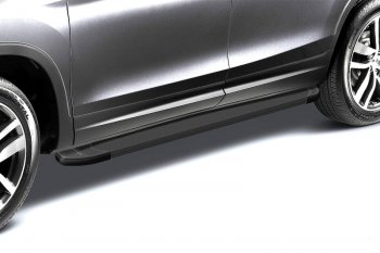 Комплект алюминиевых порогов Arbori Optima Black длина 1800мм без крепежа Arbori alobdl1800