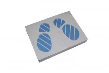 Коврики бумажные двухслойные Следы ног (405х500 мм) 500 шт. Pingo 09954-2
