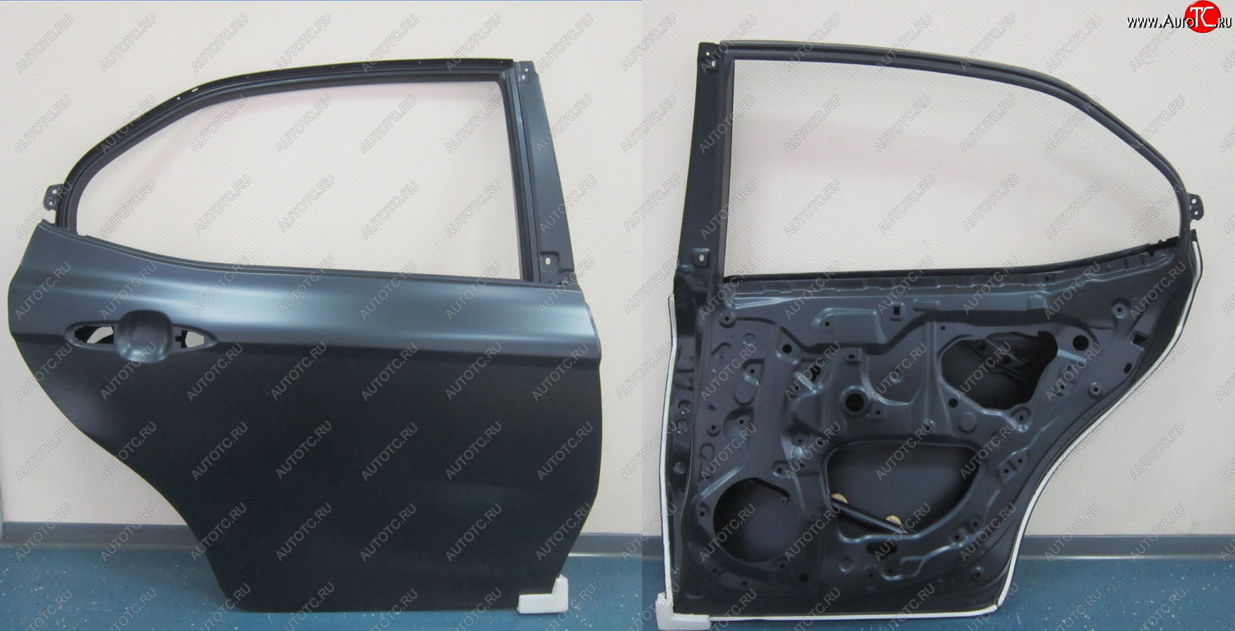 11 999 р. Правая дверь задняя BodyParts Toyota Camry XV70 дорестайлинг (2017-2021) (Неокрашенная)  с доставкой в г. Белгород