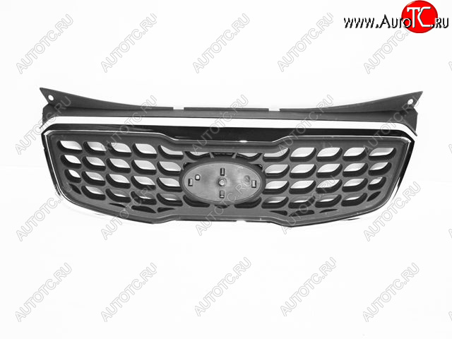 1 349 р. Решетка радиатора (пр-во Китай) BODYPARTS KIA Picanto 2 TA хэтчбэк 3 дв. дорестайлинг (2011-2015) (молдинг хром)  с доставкой в г. Белгород