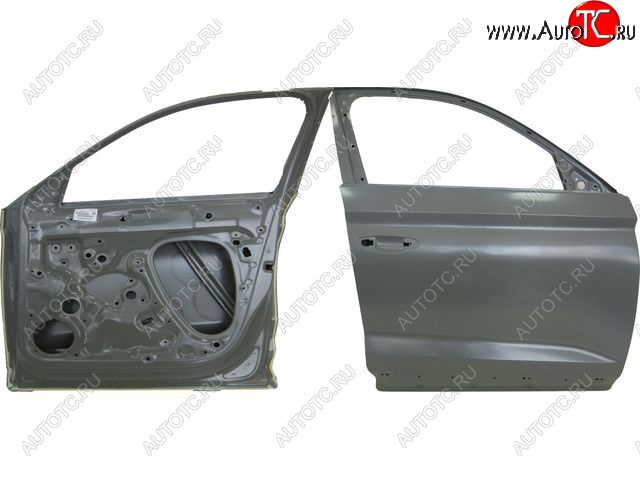 22 799 р. Правая дверь передняя BodyParts Skoda Kodiaq NU7 дорестайлинг (2017-2021) (Неокрашенная)  с доставкой в г. Белгород