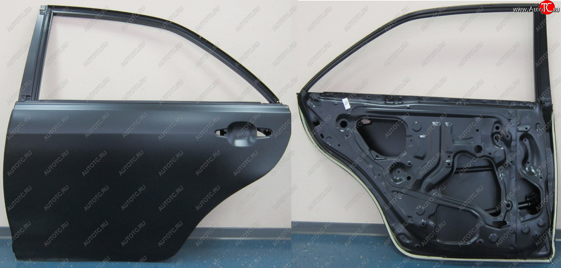 14 999 р. Левая дверь задняя BodyParts Toyota Camry XV40 дорестайлинг (2006-2008) (Неокрашенная)  с доставкой в г. Белгород