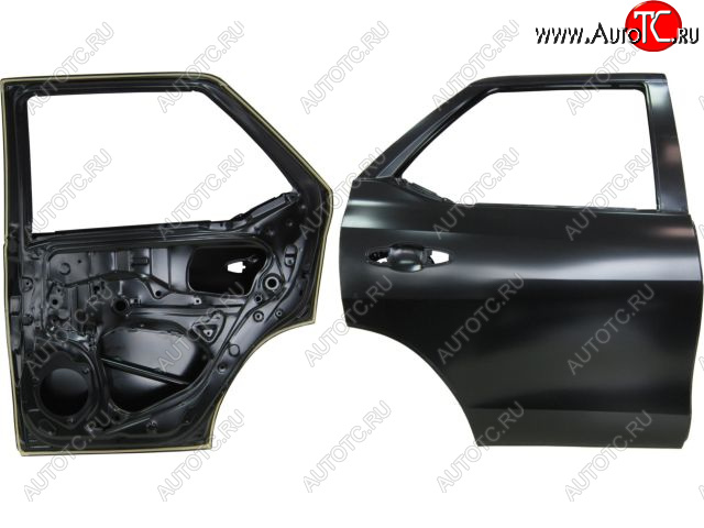 17 599 р. Правая дверь задняя BodyParts Toyota Fortuner AN160 дорестайлинг (2015-2020) (Неокрашенная)  с доставкой в г. Белгород