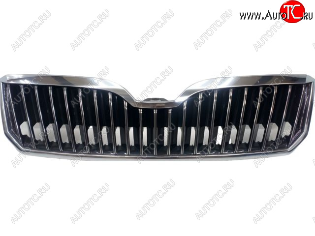 4 099 р. Решетка радиатора (пр-во Китай) BODYPARTS Skoda Superb (B6) 3T лифтбэк рестайлинг (2013-2015) (хром)  с доставкой в г. Белгород
