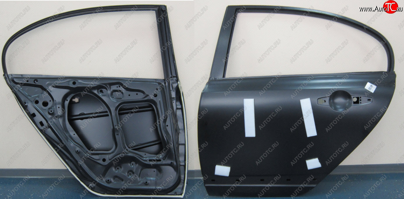 14 999 р. Левая дверь задняя BodyParts Honda Civic FD седан дорестайлинг (2005-2008) (Неокрашенная)  с доставкой в г. Белгород