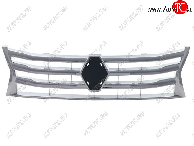 2 239 р. Решётка радиатора (хром) BodyParts Renault Duster HS дорестайлинг (2010-2015) (Неокрашенная)  с доставкой в г. Белгород