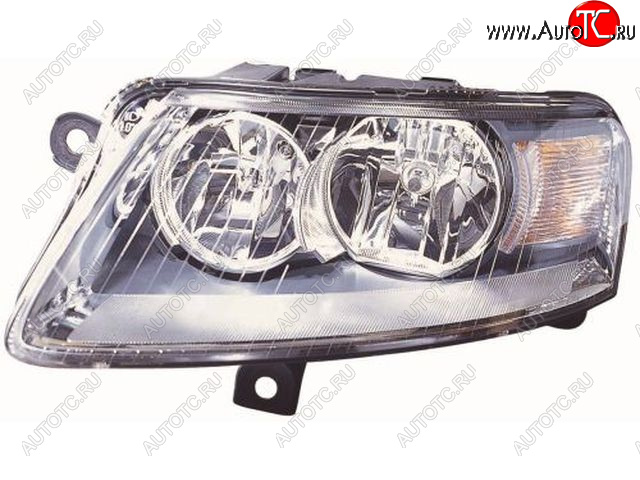 8 349 р. Левая фара (под корректор) DEPO Audi A6 C6 дорестайлинг, седан (2004-2008)  с доставкой в г. Белгород