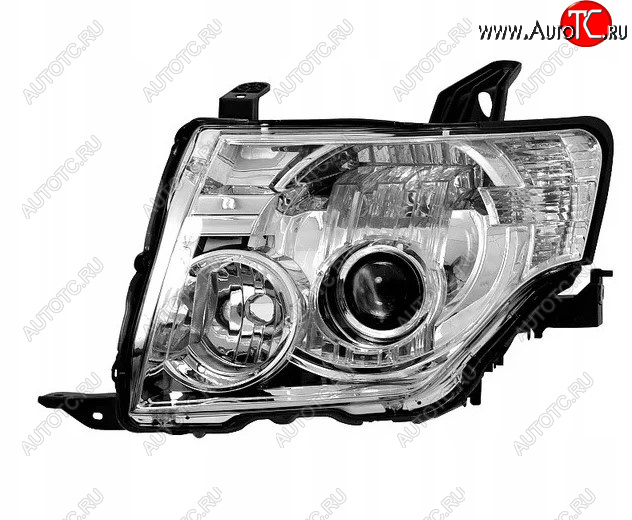 8 799 р. Левая фара (ксенон) BODYPARTS Mitsubishi Pajero 4 V80 дорестайлинг (2006-2011)  с доставкой в г. Белгород