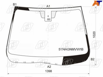 8 199 р. Стекло лобовое (Датчик дождя Молдинг) FUYAO Mazda 6 GH рестайлинг седан (2010-2012)  с доставкой в г. Белгород. Увеличить фотографию 2