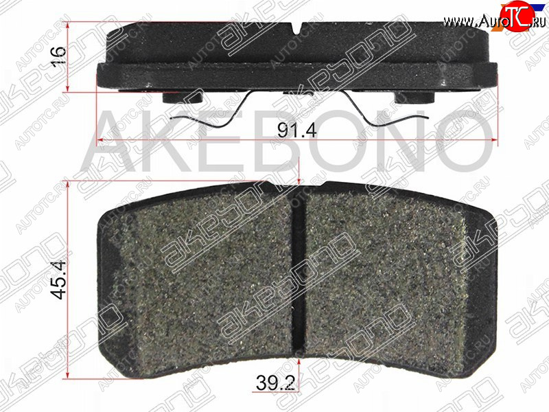1 959 р. Задние тормозные колодки AKEBONO  Mitsubishi ASX (2010-2016) дорестайлинг, 1-ый рестайлинг  с доставкой в г. Белгород