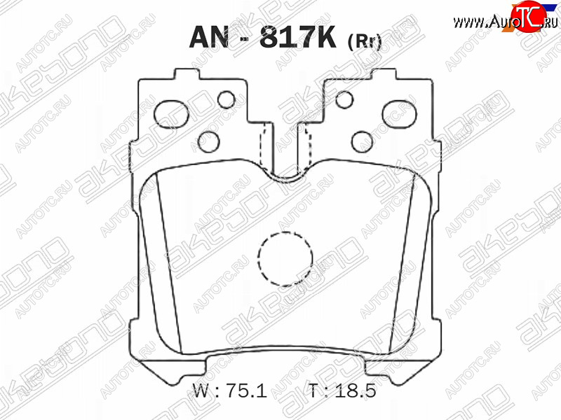 2 469 р. Задние колодки тормозные AKEBONO  Lexus LS460  XF40 - LS600HL  XF40  с доставкой в г. Белгород