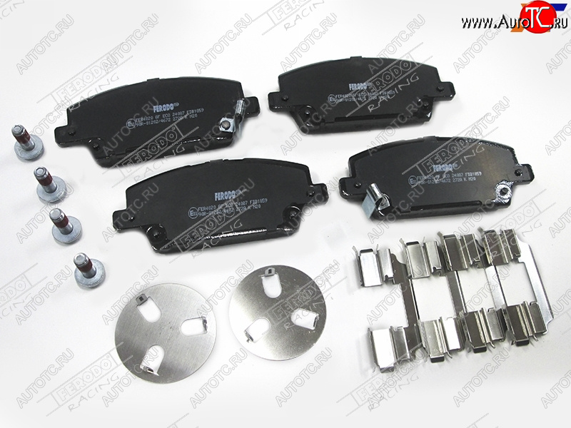 4 599 р. Колодки тормозные FERODO (передние) Honda Civic FD седан дорестайлинг (2005-2008)  с доставкой в г. Белгород