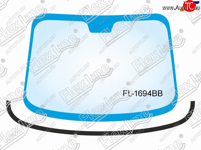 1 379 р. Молдинг лобового стекла (Снизу) FLEXLINE Ford Focus 2  седан дорестайлинг (2004-2008)  с доставкой в г. Белгород
