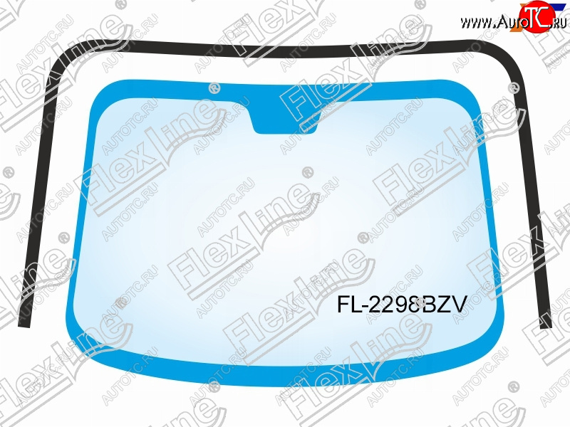 2 599 р. Молдинг лобового стекла (П-образный) FLEXLINE Toyota Corolla E120 седан дорестайлинг (2000-2004)  с доставкой в г. Белгород