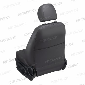 14 449 р. Чехлы сидений (экокожа) Автопилот Ромб Audi A6 C7 дорестайлинг, седан (2010-2014) (темно-серый)  с доставкой в г. Белгород. Увеличить фотографию 3