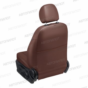 13 849 р. Чехлы сидений (экокожа, S-Line) Автопилот Audi Q5 8R дорестайлинг (2008-2012) (темно-коричневый)  с доставкой в г. Белгород. Увеличить фотографию 2