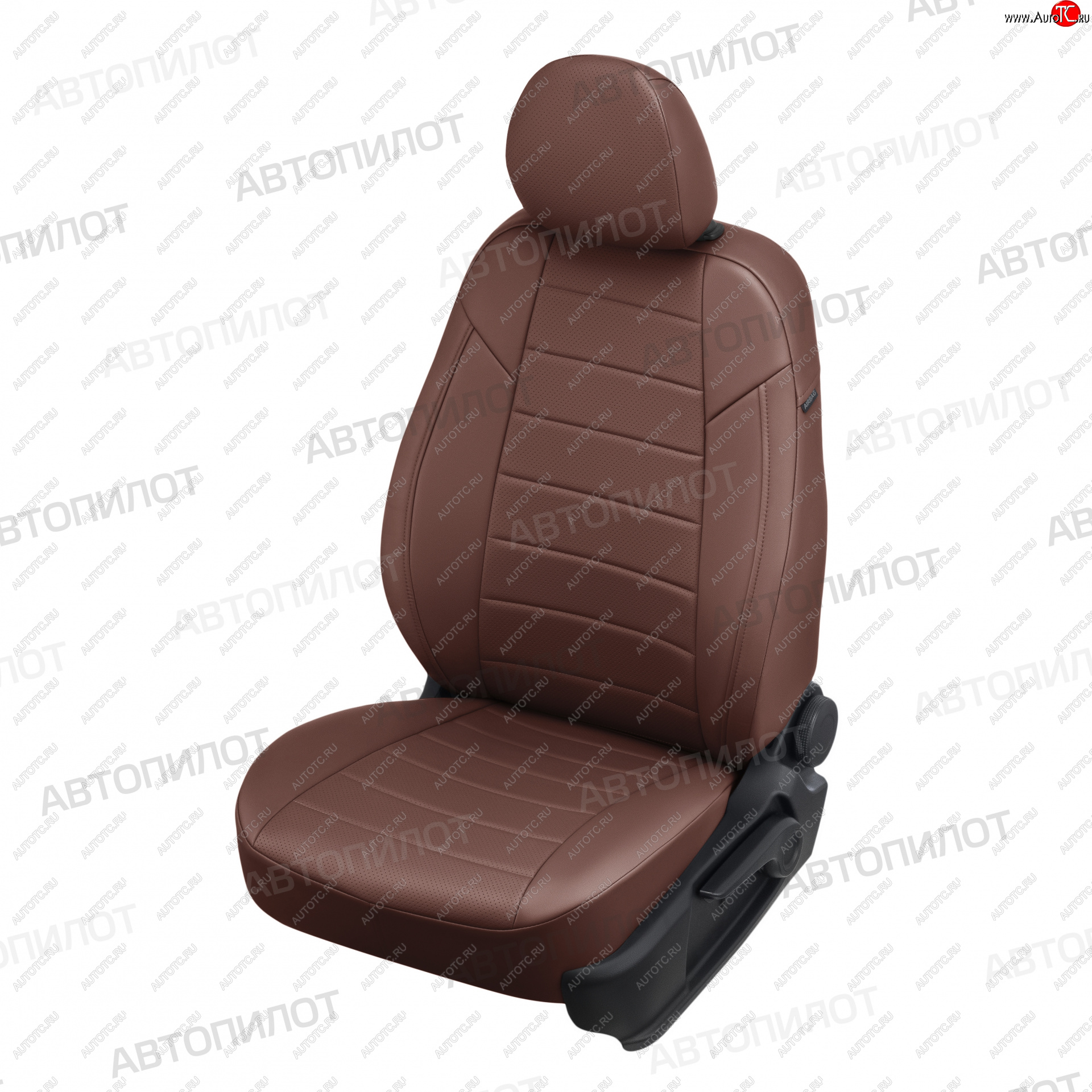 13 849 р. Чехлы сидений (экокожа, S-Line) Автопилот Audi Q5 8R дорестайлинг (2008-2012) (темно-коричневый)  с доставкой в г. Белгород