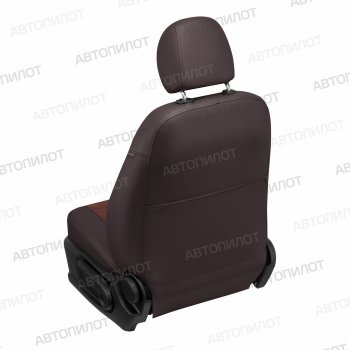 13 849 р. Чехлы сидений (экокожа/алькантара, S-Line) Автопилот Audi Q5 8R дорестайлинг (2008-2012) (шоколад)  с доставкой в г. Белгород. Увеличить фотографию 2