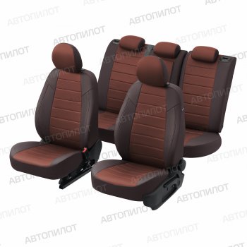 13 849 р. Чехлы сидений (экокожа/алькантара, S-Line) Автопилот Audi Q5 8R дорестайлинг (2008-2012) (шоколад)  с доставкой в г. Белгород. Увеличить фотографию 5