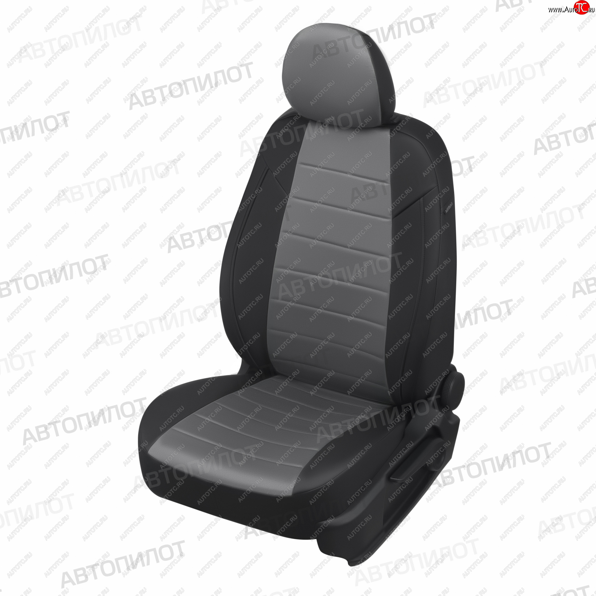 8 399 р. Чехлы сидений (экокожа/алькантара, 40/60) Автопилот Vortex Tingo рестайлинг (2012-2014) (черный/серый)  с доставкой в г. Белгород