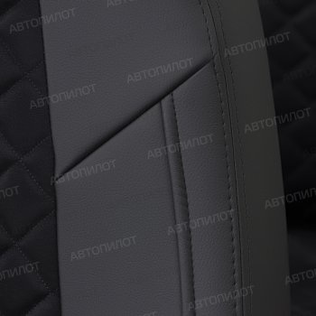 8 749 р. Чехлы сидений (экокожа/алькантара, 40/60) Автопилот Ромб Vortex Tingo рестайлинг (2012-2014) (черный)  с доставкой в г. Белгород. Увеличить фотографию 2